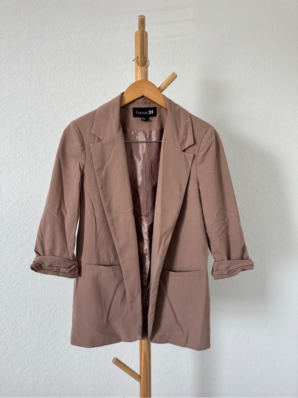 Forever 21 Mauve-Taupe Women's Blazer Jacket